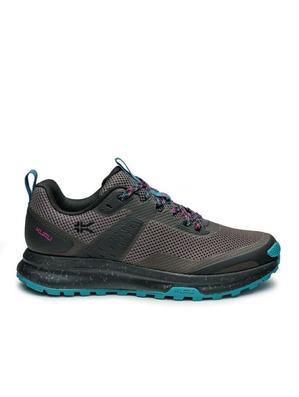 KURU Footwear Women's ATOM Trail Jet Black-Dark Teal Sneaker Sizes 6W-12W